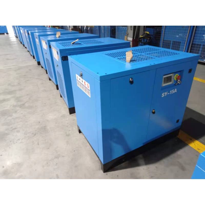 Fixed speed 10 airbar Industrial Compressor Air Low Noise CE Approved Single Stage 11Kw Screw Air Compressor Machine