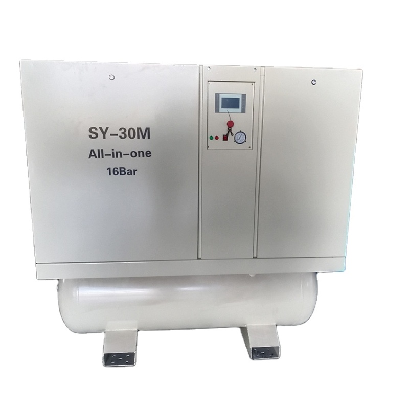 SAYIAIR 22KW 30HP 16bar 3PH Magnetic Frequency Motor Screw Air Compressor with Air Dryer Filter Tank 470L