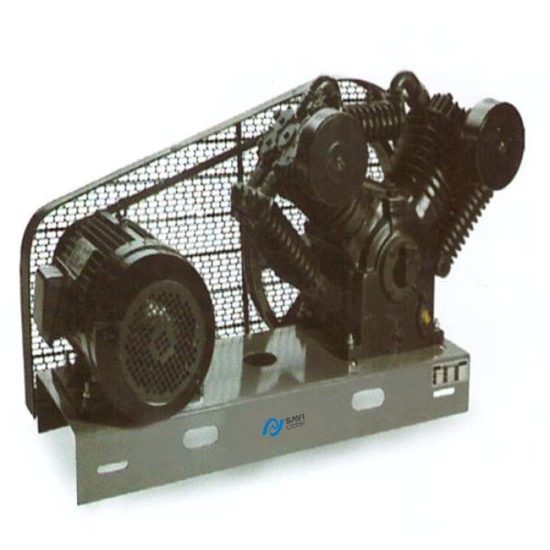SY-V2105M 12.5 Bar Belt Driven 10HP Base Mounted High Pressure Air Compressor 178 psi without Tank