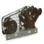SY-V2105M 12.5 Bar Belt Driven 10HP Base Mounted High Pressure Air Compressor 178 psi without Tank
