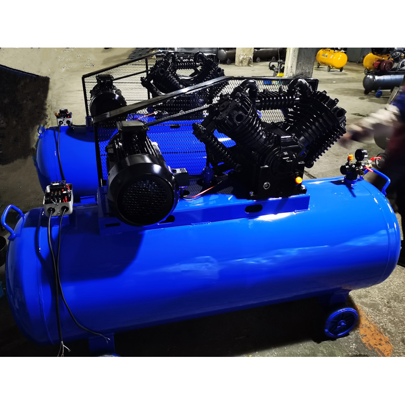 SY-V2105M 12.5 Bar Belt Driven 10HP Base Mounted High Pressure Air Compressor 178 psi without Tank