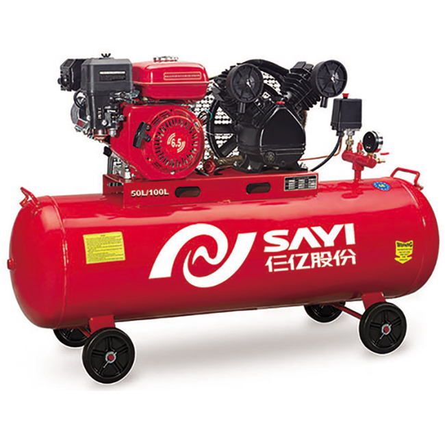 Factory Direct Prices Gasoline Compressor 6.5HP Portable Air Compressor with 100L Air Tank