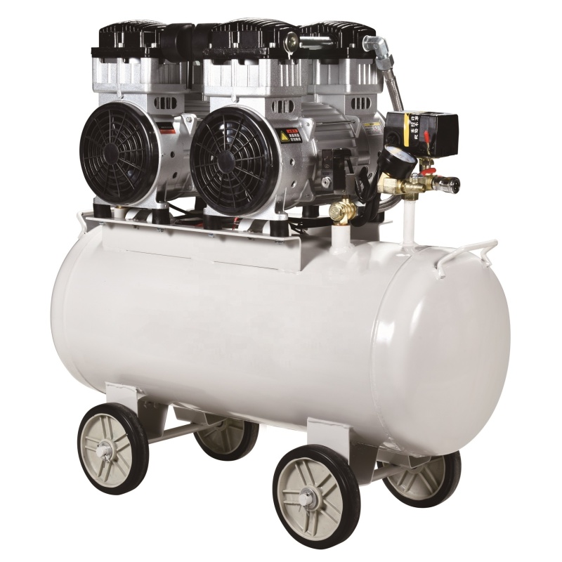 Dental Compressor  SY-1200 2/65L  8 air bar Compressor Oilless Engine 2400W Portable Oil Free Air Compressor with 65L