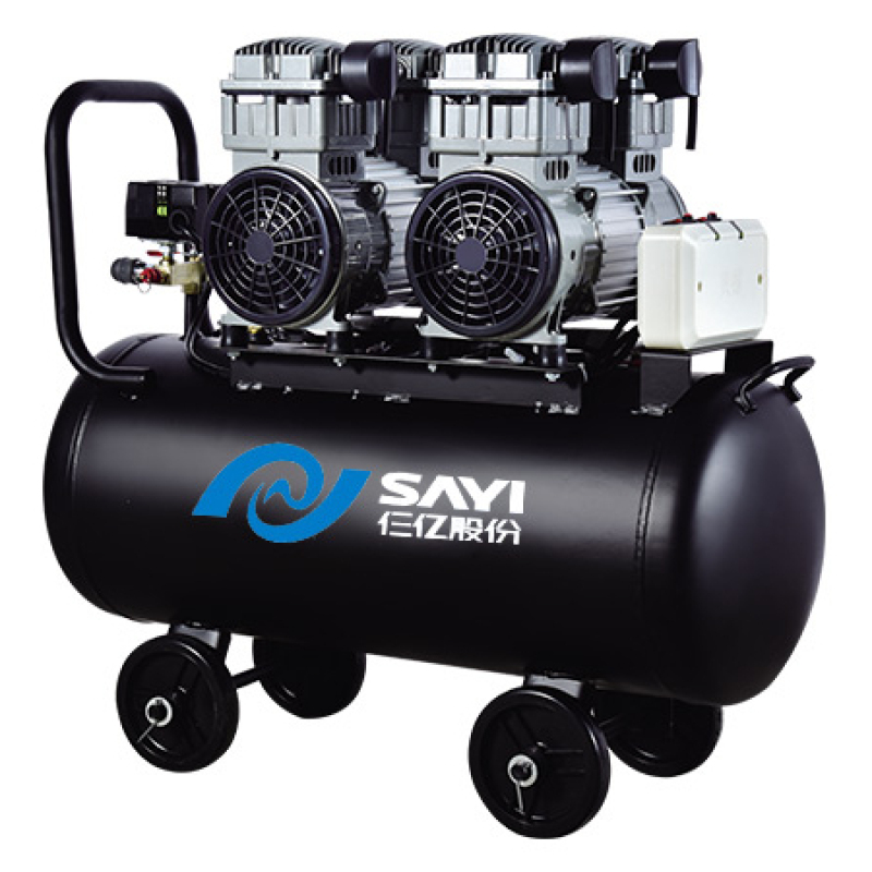Dental Compressor  SY-1200 2/65L  8 air bar Compressor Oilless Engine 2400W Portable Oil Free Air Compressor with 65L