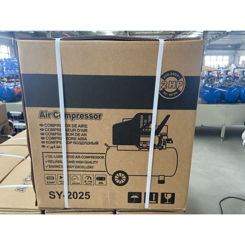 SAYI 2025 8 bar Air Tank 25 Liter 1.5 kw 2 HP Power Piston Air Compressor CE approved Competitive Price