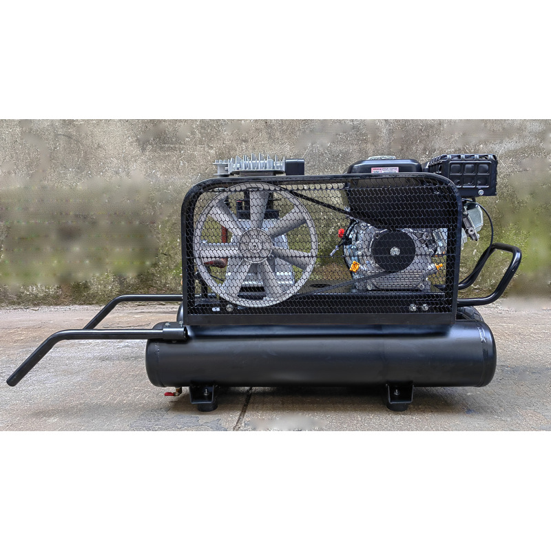 Sayiair Al2065 Customized 6.5HP 8bar Gasoline Engine 50lx2 100L double tank Air Compressor