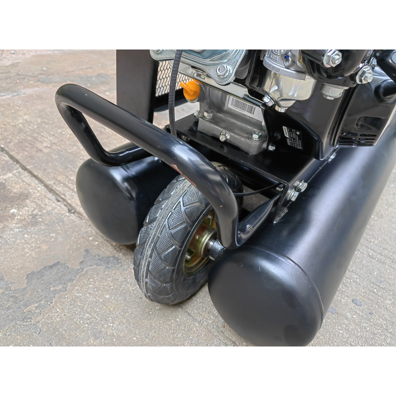 Sayiair Al2065 Customized 6.5HP 8bar Gasoline Engine 50lx2 100L double tank Air Compressor
