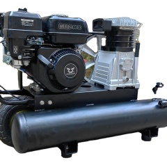 Sayiair Al2065 modificó el compresor de aire del tanque doble del motor de gasolina 6.5lx8 50L para requisitos particulares de 2HP 100bar