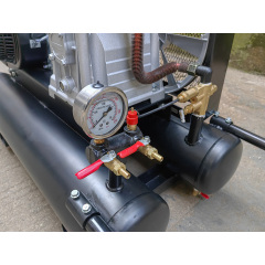 Sayiair Al2065 modificó el compresor de aire del tanque doble del motor de gasolina 6.5lx8 50L para requisitos particulares de 2HP 100bar