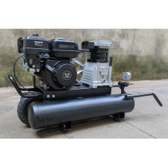 Sayiair Al2065 modificó el compresor de aire del tanque doble del motor de gasolina 6.5lx8 50L para requisitos particulares de 2HP 100bar