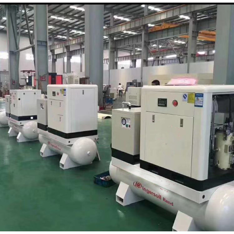 Factory Direct Selling All in One SY-10M 8bar IP55 Magnetic Motor 200l Air Dryer Screw Air Compressor 7.5Kw 3 in 1