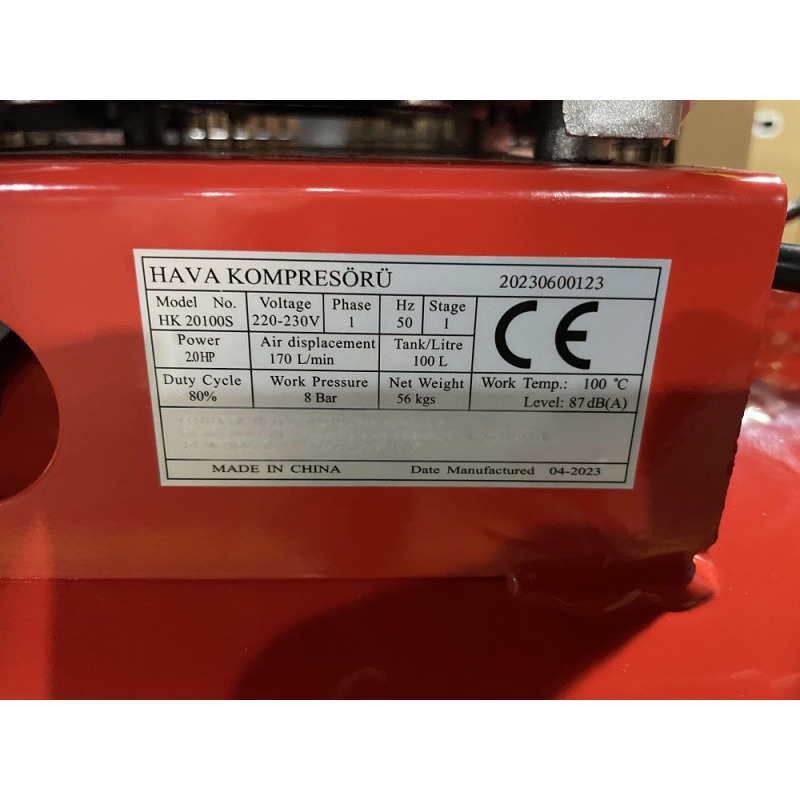 Turkey Designed Top Selling Italy Air Pump AL2055 2HP 115psi HAVA KOMPRESORU Air compressor 100L