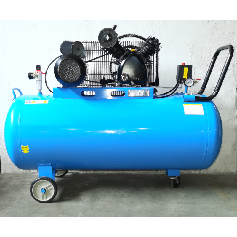 Customized SY-V2065H Two Cylinder Compressor Cast Iron Head 10 air bar 3HP High Pressure Air Compressor 200l