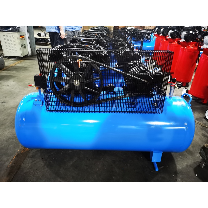 Customized SY-V2065H Two Cylinder Compressor Cast Iron Head 10 air bar 3HP High Pressure Air Compressor 200l