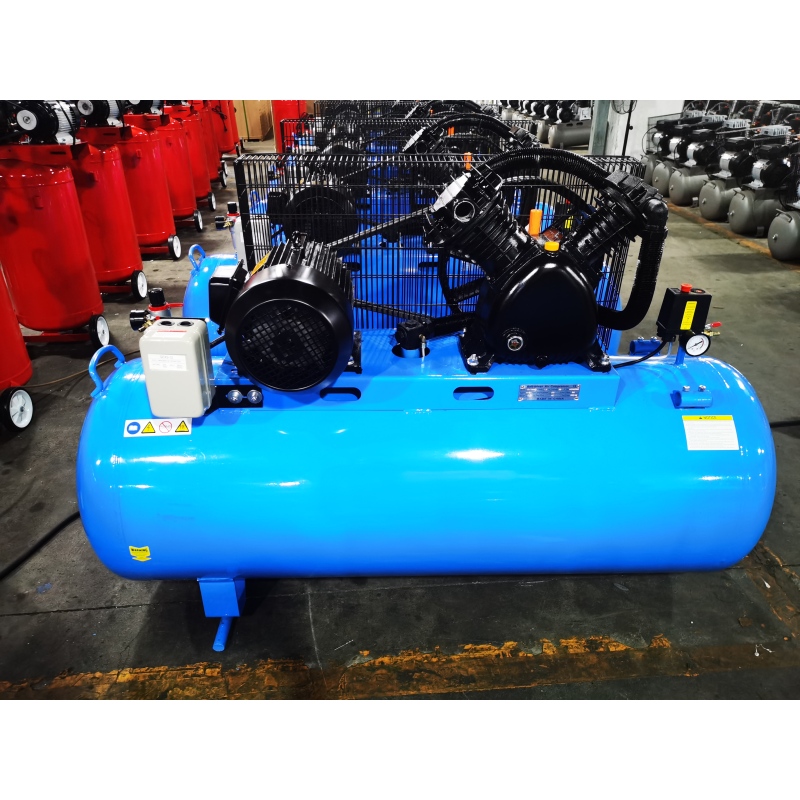 Customized SY-V2065H Two Cylinder Compressor Cast Iron Head 10 air bar 3HP High Pressure Air Compressor 200l