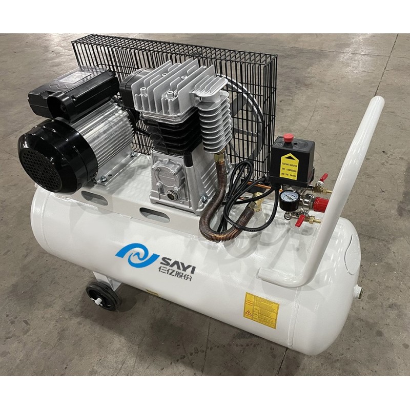 Sayi Customized Purity White 2HP 8Bar 2055 Italian Pump Portable Medical Air Compressor with 100 liter certificated plugs for cl