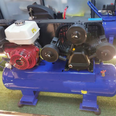 Compresor de aire de gasolina SY-W3065E 8bar 5.5HP 70L, compresor de aire Industrial para perforadoras de minería