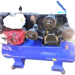Compresor de aire de gasolina SY-W3065E 8bar 5.5HP 70L, compresor de aire Industrial para perforadoras de minería