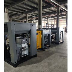Compresor de aire de tornillo rotativo, precio competitivo, principal proveedor, compresor de aire de frecuencia de imán permanente de 30Kw