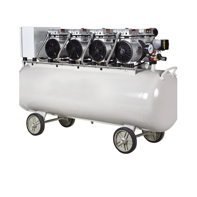 Lowest Price CE Approved SY-600 4/120L Dental Silent Portable Oil-free Water Lube Air Compressor