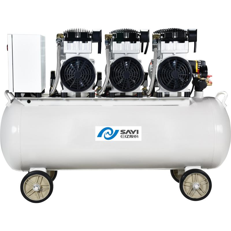 Quality Guarantee SY1200 3 140L Medical Dental Machines Compressor Oilless Engine Air Compressor