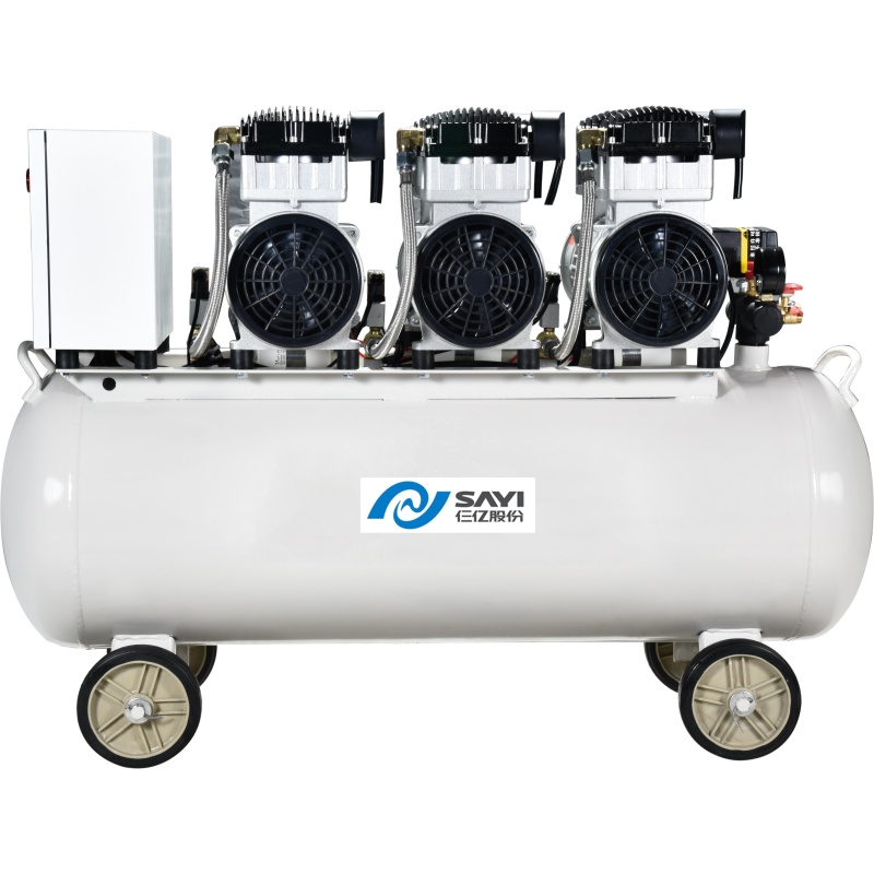 CE Approved Factory Wholesales SY1200 3/140L Piston Oil-Less Mute Oil free Silent Air Compressor