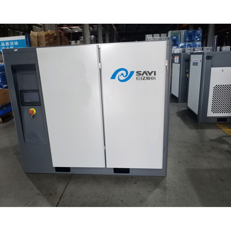 Sayi 37kW 50HP IP55 Pm Motor VSD VFD 8bar Single Stage Screw Compressor