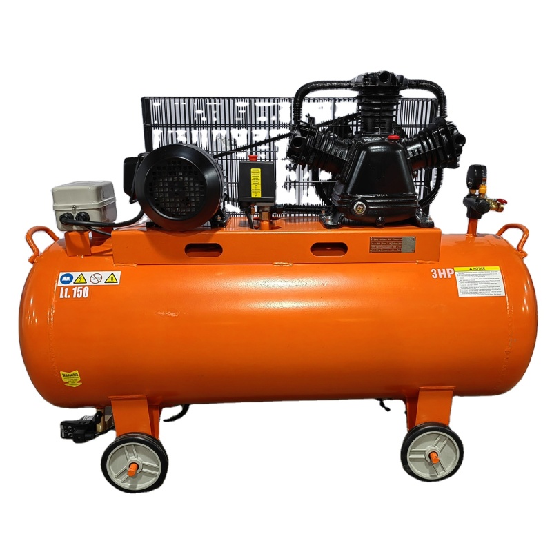 Thai Customized 3HP Three Cylinders W3065 Cast Iron Pump150 L air tank Portable Piston Air Compressor