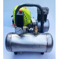 Factory Direct Selling 2HP Portable Diving Oil-Free Air Compressor with Gasoline Engine Stainless Air Tank 7L