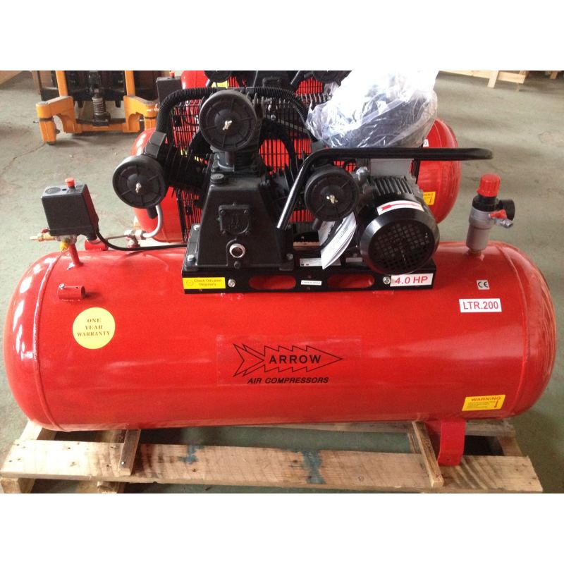 Custom made SY-V2065 Two Cylinder Compressor Head 8 bar 2.2kw Piston Air Compressor 200l