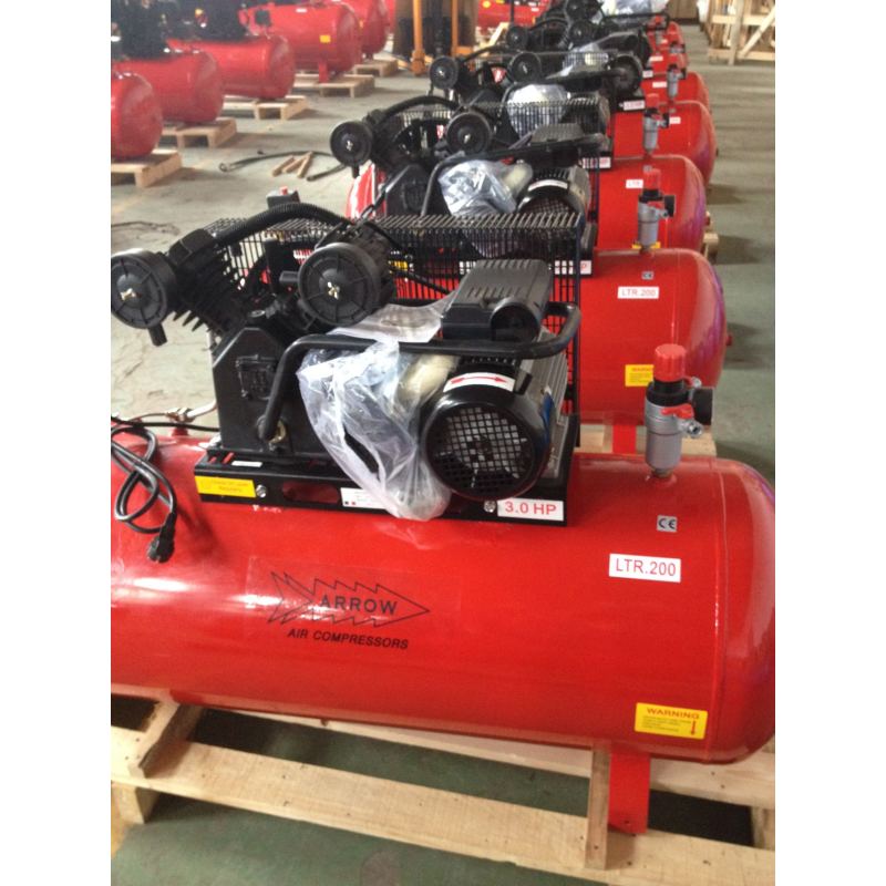 Custom made SY-V2065 Two Cylinder Compressor Head 8 bar 2.2kw Piston Air Compressor 200l