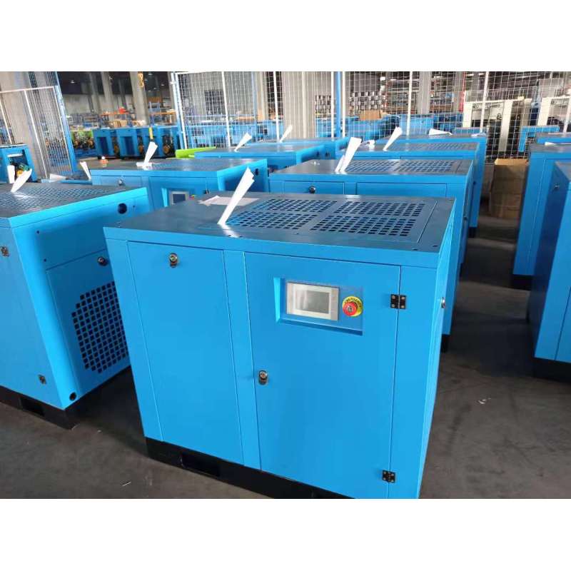 High quality factory direct selling working frequency load industrial single stage rotary Screw air compressor mining