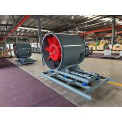 Ventilador centrífugo de flujo mixto con ventilador axial de alta presión