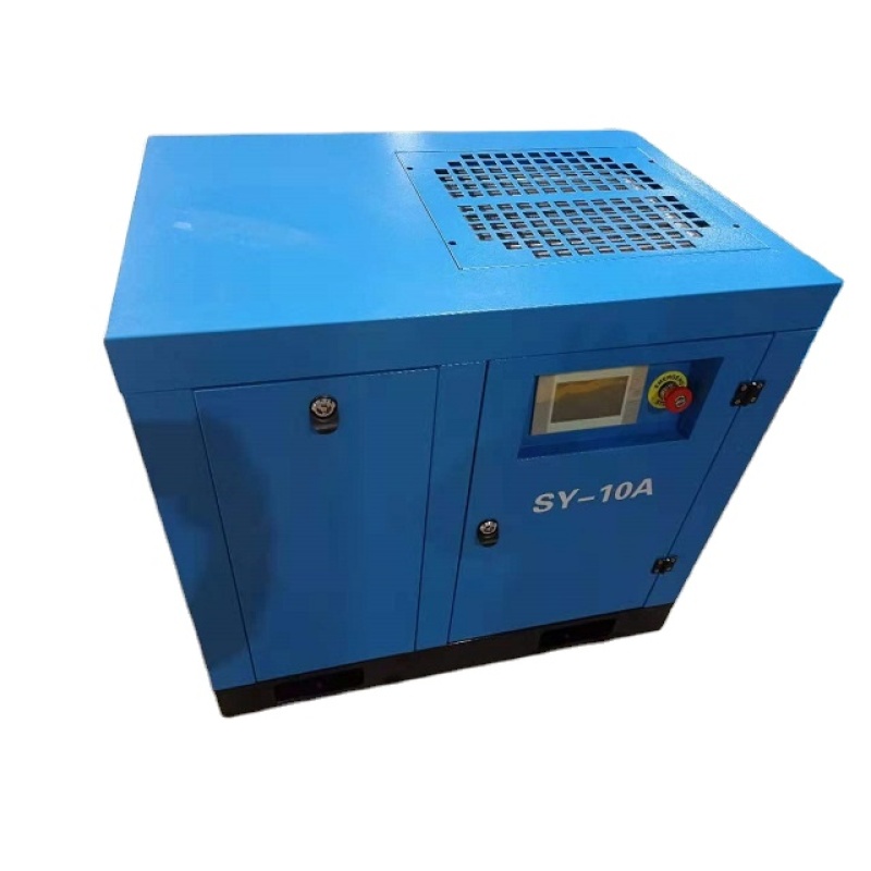 Factory Direct Selling 10HP 8 air bar Two Single stage Rotary Screw Air Compressor with Laser Cutting