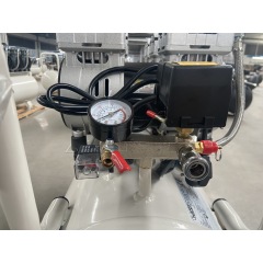 Compresor de aire silencioso sin aceite, portátil, clínico, Dental, sin aceite, de alta calidad, 65L, motor sin aceite, 800W, 3