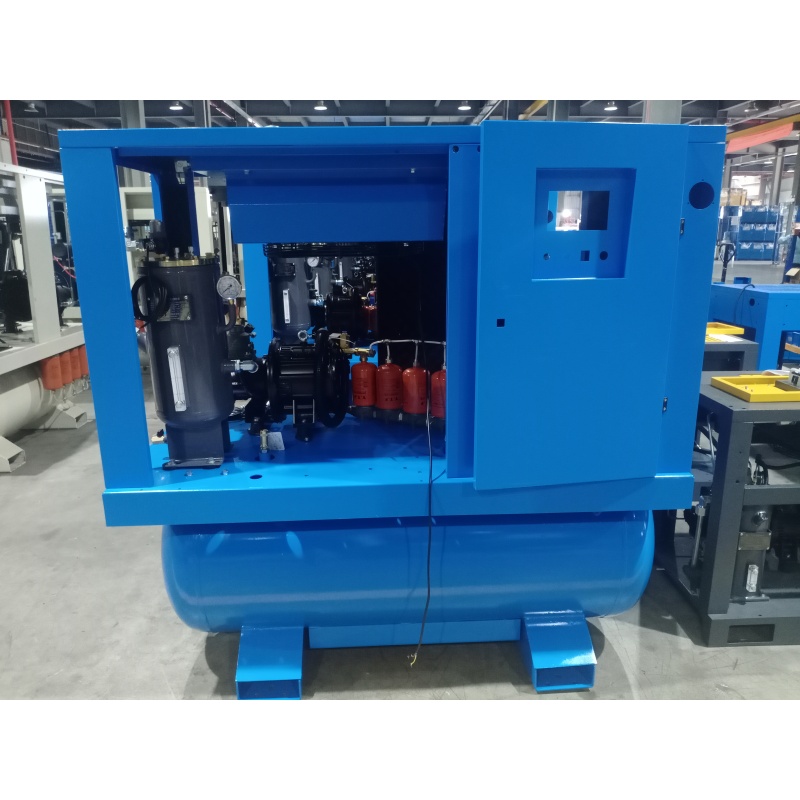 India Customized Laser Cutting SY-20HP Fixed Speed Air End IP54 Motor 16 bar 300L Air Tank All in 1 Screw Air Compressor