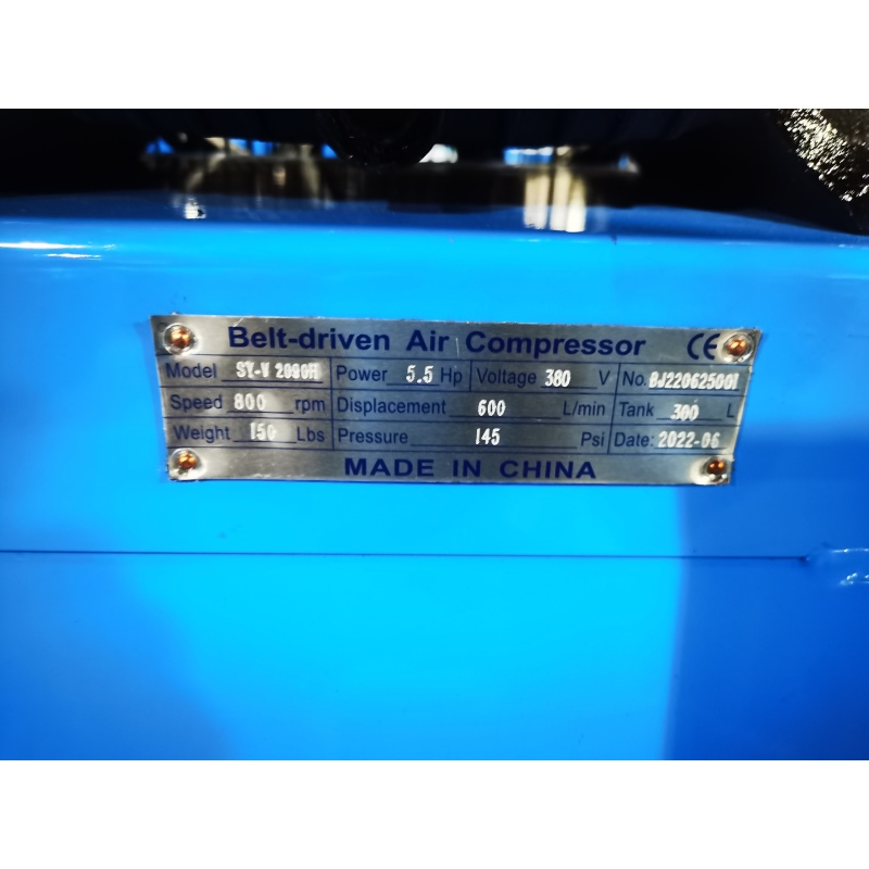 SAYI Brand SY-V2090H 5.5hp Oxygen Booster High Pressure Air-compressor 300l