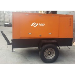 Customized Direct Driven Diesel Cumis Engine 375CFM 10bar Tier3 Mining Portable Screw Air Compressor
