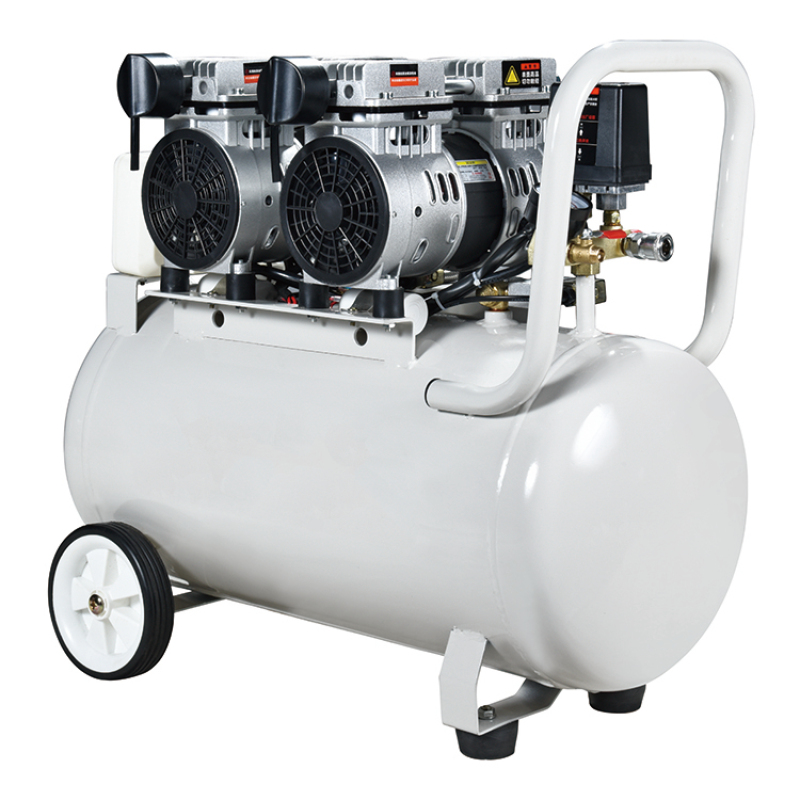 600W*2 Silent Oilless Air Compressor Mute Oil Free Mini Air Compressor Portable