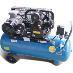 Cilindros industriales mineros W3 3065hp del compresor 5.5 del motor de gasolina con el compresor de aire 100l del tanque de aire