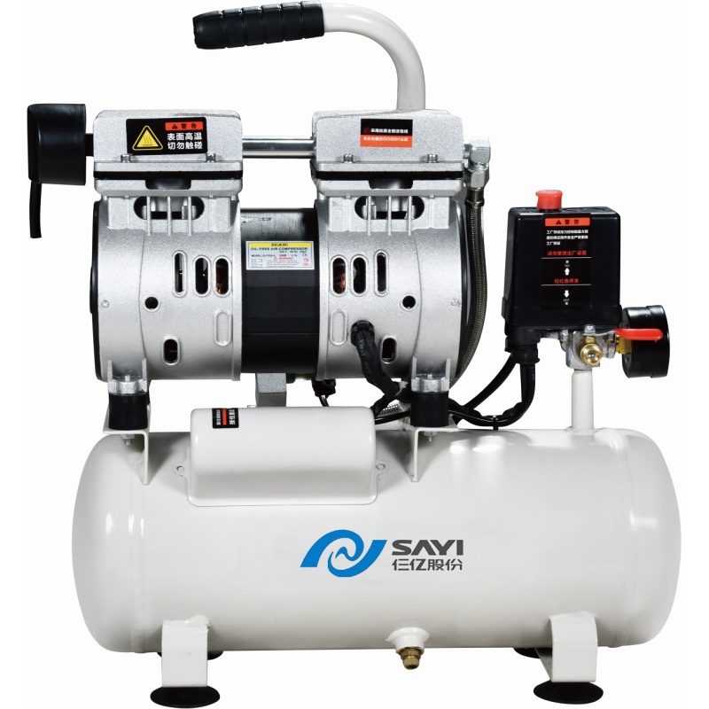 Piston Oil Free 10 bar air compressor 550W silent pump dental compressor CE