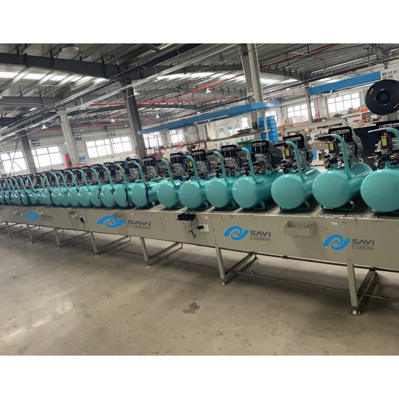 Customized Tiffany Blue 2550 8bar with 30 liter air tank direct driven air compressor
