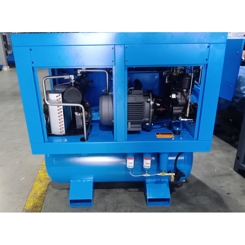 Customized Direct Selling SY-10 Fixed Speed Air End IP54 Motor 10 airbar 300L Air Tank All in 1 Screw Air Compressor