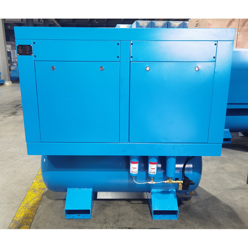 Customized Direct Selling SY-10 Fixed Speed Air End IP54 Motor 10 airbar 300L Air Tank All in 1 Screw Air Compressor
