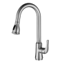 Gray Hose Kitchen faucet/brushed-WX-244LS