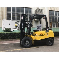 2000kg 2500kg diesel forklift with rotation paper roll clamp forklift