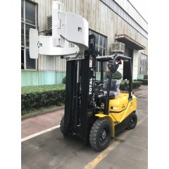 2000kg 2500kg diesel forklift with rotation paper roll clamp forklift
