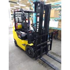2500kg short wheelbase cushion tire LPG gas petrol forklift