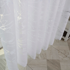 JZB-08 LOW MOQ sheer curtain fabric for home hotel use