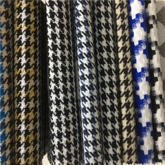 Cotton-polyester mixed houndstooth pattern home textile fabric luggage/clothing jacquard fabric